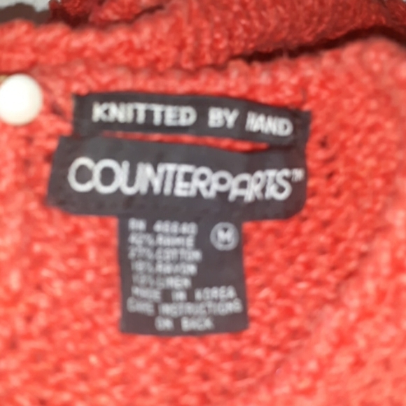 Vintage 1980s Counterparts medium hand knitted - Picture 2 of 2